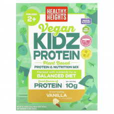 Healthy Heights, веганский протеин Kidz, для детей от 2 лет, со вкусом ванили, 10 порционных пакетиков, 25 г (0,88 унции)