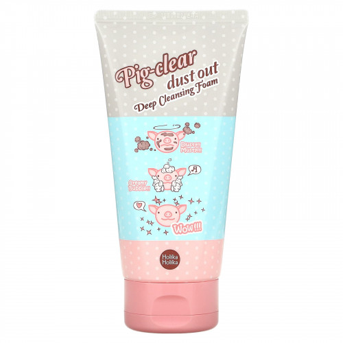 Holika Holika, Pig-Clear Dust Out Deep Cleansing Foam, 150 мл