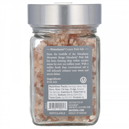 Himalania, гималайская крупная розовая соль, 255 г (9 унций)
