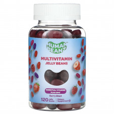 Human Beanz, Multivitamin Jelly Beans, со вкусом ягод, 120 желейных бобов