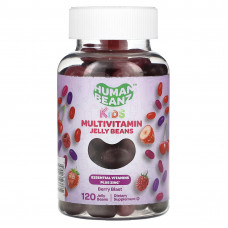 Human Beanz, мультивитаминные мармеладки для детей, со вкусом ягод, 120 мармеладок