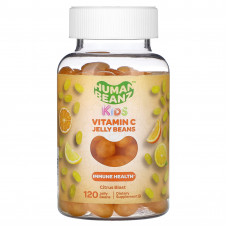 Human Beanz, мармеладки с витамином C для детей, со вкусом цитрусовых, 120 мармеладок