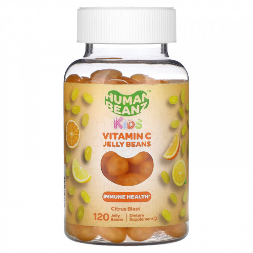 Human Beanz, мармеладки с витамином C для детей, со вкусом цитрусовых, 120 мармеладок