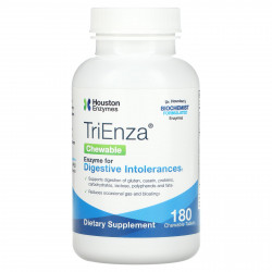 Houston Enzymes, Жевательные таблетки TriEnza, 180 жевательных таблеток