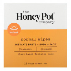 The Honey Pot Company, Обычные салфетки, 15 отдельных салфеток
