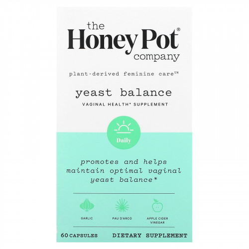The Honey Pot Company, Дрожжевой баланс, 60 капсул