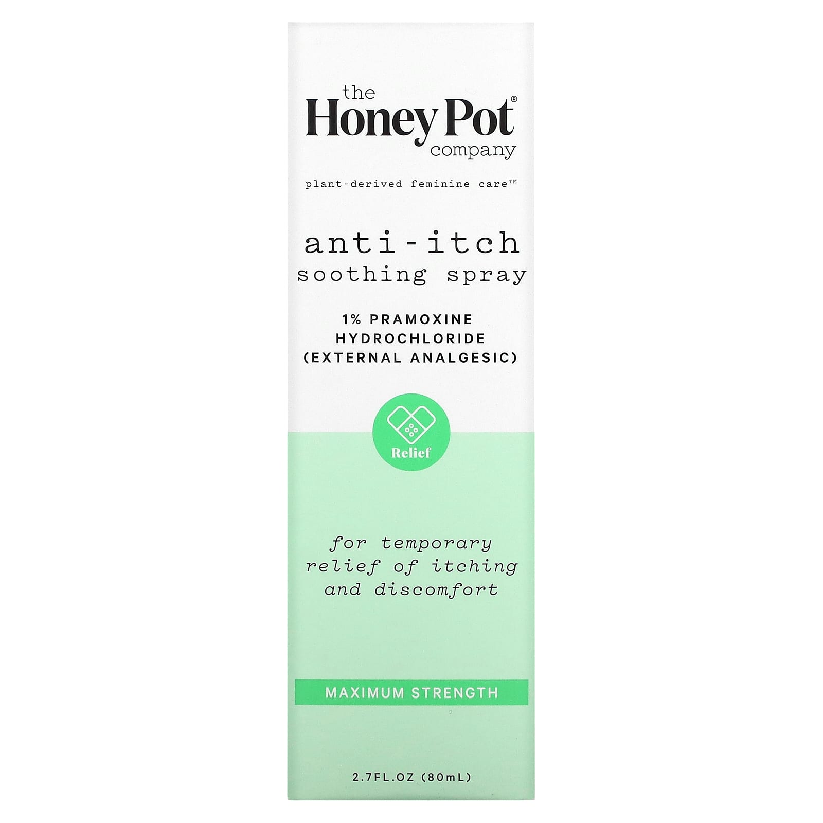 The Honey Pot Company, Anit-Itch Soothing Spray, 2.7 fl oz (80 ml)