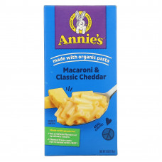 Annie's Homegrown, макароны с классическим сыром чеддер, 170 г (6 унций)