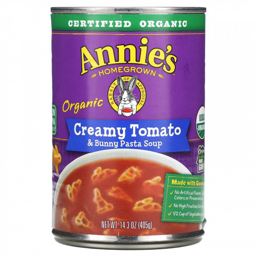 Annie's Homegrown, Органический крем-суп из томатов и кролика, 405 г (14,3 унции)