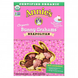 Annie's Homegrown, Organic Baked Bunny Graham Snacks, Neapolitan , 7.5 oz (213 g)
