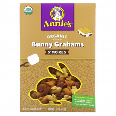 Annie's Homegrown, Органические запеченные снэки с кроликом и грэмом, S'Mores, 213 г (7,5 унции)