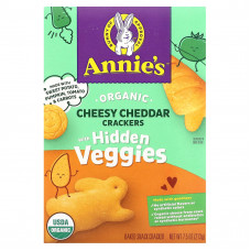 Annie's Homegrown, Органические сырные крекеры из чеддера со скрытыми овощами, 213 г (7,5 унции)