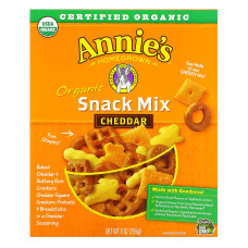 Annie's Homegrown, Смесь органических закусок с чеддером, 255 г (9 унций)