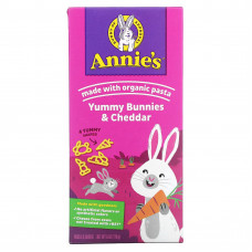 Annie's Homegrown, Bunny Pasta, паста в форме кролика и вкусный чеддер, 170 г (6 унций)