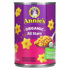 Annie's Homegrown, Organic All Stars, паста в томатном и сырном соусе, 425 г (15 унций)