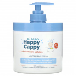 Happy Cappy, Увлажняющий крем, без отдушек, 355 мл (12 жидк. Унций)