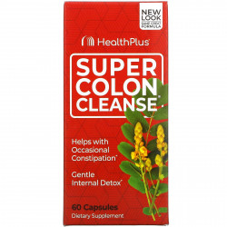 Health Plus Inc., Super Colon Cleanse, превосходное средство для очищения толстой кишки, 60 капсул