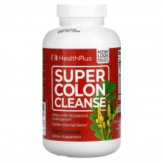 Health Plus Inc., Super Colon Cleanse, превосходное средство для очищения толстой кишки, 240 капсул