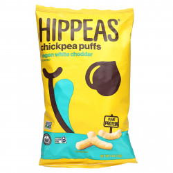 Hippeas, Chickpea Puffs, веганский белый чеддер, 113 г (4 унции)