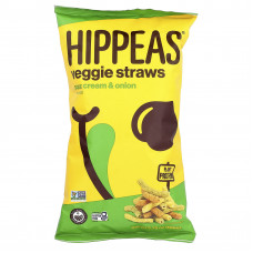 Hippeas, Veggie Straws, сметана и лук, 106 г (3,75 унции)