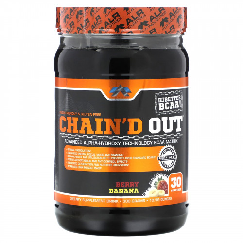 ALR Industries, Chain'd Out BCAA Matrix, ягодный и банан, 300 г (10,58 унции)