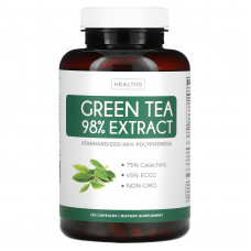 Healths Harmony, 98% экстракт зеленого чая, 120 капсул
