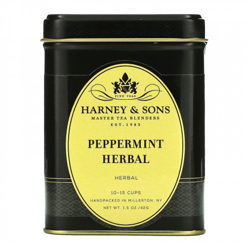 Harney & Sons, Травяной чай с перечной мятой, 42 г (1,5 унции)