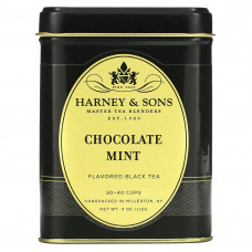 Harney & Sons, черный чай, шоколад и мята, 112 г (4 унции)