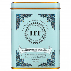 Harney & Sons, HT Tea Blends, зимний белый чай Эрл Грей, 20 пакетиков, 40 г (1,4 унции)