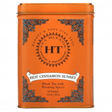 Harney & Sons, Hot Cinnamon Sunset, чайная смесь HT, пряный чай с корицей, 20 пакетиков, 40 г (1,4 унции)
