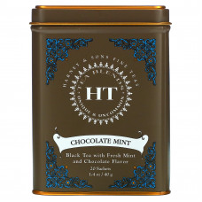 Harney & Sons, HT Tea Blend, со вкусом шоколада и мяты, 20 чайных саше, 40 г (1,4 унции)