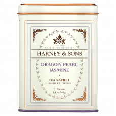 Harney & Sons, Качественные сорта чая, чай с жасмином Dragon Pearl, 20 чайных саше, 40 г (1,4 унции)