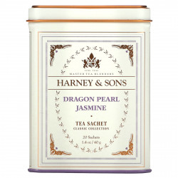 Harney & Sons, Качественные сорта чая, чай с жасмином Dragon Pearl, 20 чайных саше, 40 г (1,4 унции)
