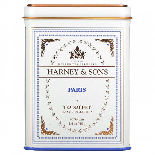 Harney & Sons, Парижский чай, 20 пакетиков, 1.4 унций (40 г)