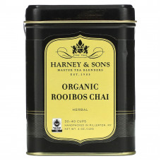 Harney & Sons, Organic Rooibos Chai, травяной чай, 4 унции (112 г)