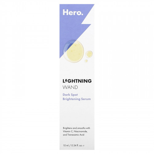Hero Cosmetics, Lightning Wand, сыворотка для осветления темных пятен, 10 мл (0,34 жидк. Унции)