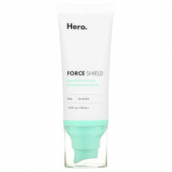 Hero Cosmetics, Force Shield, сверхлегкое солнцезащитное средство, SPF 30, 50 мл (1,69 жидк. Унции)