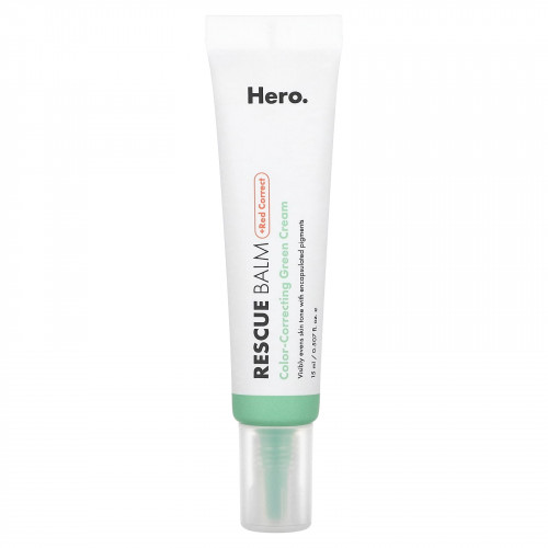 Hero Cosmetics, Rescue Balm + Red Correct, 15 мл (0,507 жидк. Унции)