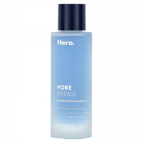 Hero Cosmetics, Pore Release, раствор для очищения от угрей, 100 мл (3,38 жидк. Унции)