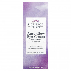 Heritage Store, Крем для кожи вокруг глаз Aura Glow, 15 мл (0,5 жидк. Унции)