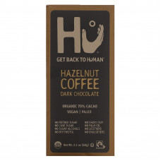 Hu, Кофе с фундуком и темный шоколад, 60 г (2,1 унции)