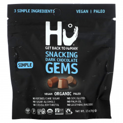 Hu, Snacking Dark Chocolate Gems, Simple, 99 г (3,5 унции)