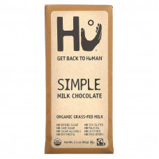 Hu, Простой молочный шоколад, 60 г (2,1 унции)