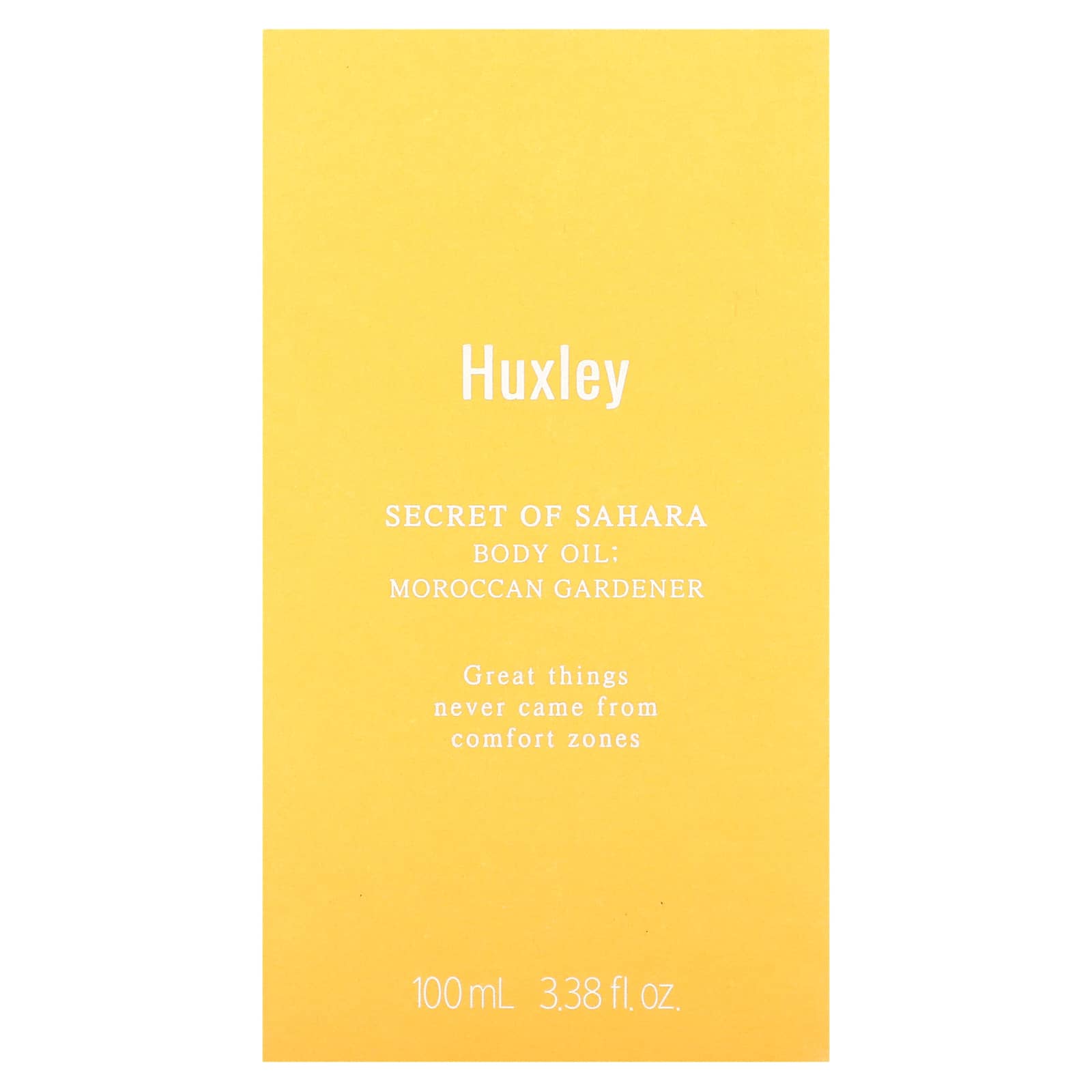 Huxley, Secret of Sahara, масло для тела, марокканский садовник, 100 мл (3,38 жидк. Унции)