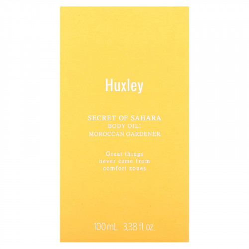 Huxley, Secret of Sahara, масло для тела, марокканский садовник, 100 мл (3,38 жидк. Унции)
