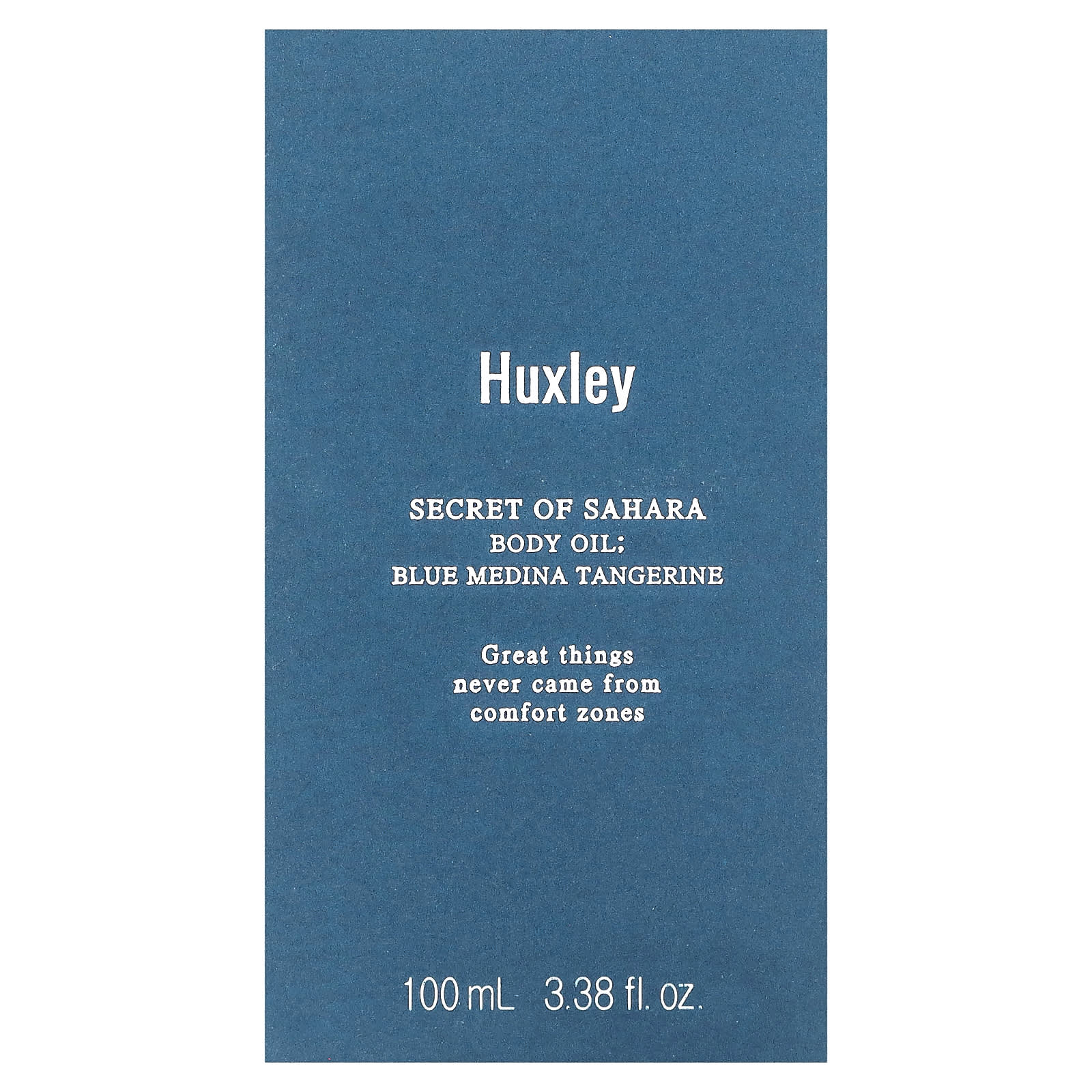 Huxley, Secret of Sahara Body Oil, мандарин с голубой мединой, 100 мл (3,38 жидк. Унции)