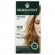 Herbatint, Стойкая гель-краска для волос, медно-золотистый 9DR, 135 мл (4,56 жидк. Унции)