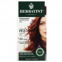 Herbatint, Стойкая гель-краска для волос, FF2, темно-красный, 135 мл (4,56 жидк. Унции)