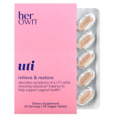 Her Own, UTI, 30 растительных таблеток