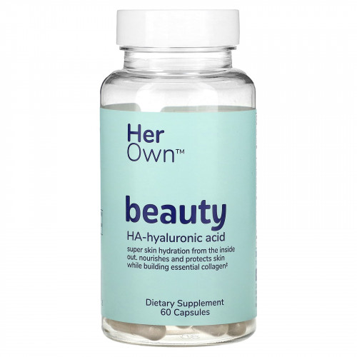 Her Own, Beauty, HA-гиалуроновая кислота, 60 капсул